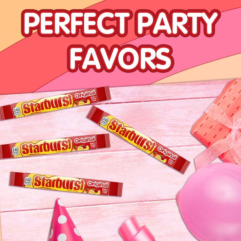 STARBURST Original Full Size Fruit Chews Candy Bulk, Chewy Candy for Parties, 2.07 oz (36 Single Packs) - Image 5